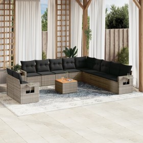 12-piece garden sofa set with gray synthetic rattan cushions by , Modular outdoor sofas - Ref: Foro24-3224646, Price: 767,33 ...