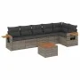 7-piece garden sofa set with gray PE rattan cushions by , Garden sets - Ref: Foro24-3226837, Price: 423,80 €, Discount: %