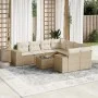 9-piece garden sofa set with beige synthetic rattan cushions by , Modular outdoor sofas - Ref: Foro24-3222357, Price: 631,63 ...