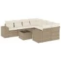9-piece garden sofa set with beige synthetic rattan cushions by , Modular outdoor sofas - Ref: Foro24-3222357, Price: 631,63 ...