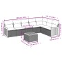 8-piece garden sofa set and black synthetic rattan cushions by , Garden sets - Ref: Foro24-3227714, Price: 493,47 €, Discount: %