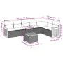 8-teiliges Gartensofa-Set und schwarze synthetische Rattankissen von , Gartensets - Ref: Foro24-3227714, Preis: 495,19 €, Rab...
