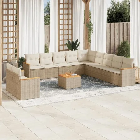 12-teiliges Gartensofa-Set und braune synthetische Rattankissen von , Gartensets - Ref: Foro24-3258537, Preis: 871,30 €, Raba...