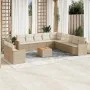 12-teiliges Gartensofa-Set und braune synthetische Rattankissen von , Gartensets - Ref: Foro24-3258537, Preis: 871,30 €, Raba...
