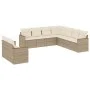 9-teiliges Gartensofa-Set mit beigen synthetischen Rattankissen von , Gartensets - Ref: Foro24-3258502, Preis: 674,21 €, Raba...