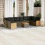 11-teiliges Gartensofa-Set und graue synthetische Rattankissen von , Gartensets - Ref: Foro24-3228013, Preis: 646,82 €, Rabat...