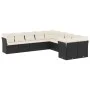 Garden sofa set 10 pieces with black synthetic rattan cushions by , Garden sets - Ref: Foro24-3250075, Price: 585,37 €, Disco...