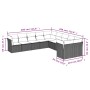 Gartensofa-Set 10-teilig mit schwarzen synthetischen Rattankissen von , Gartensets - Ref: Foro24-3250075, Preis: 592,08 €, Ra...