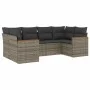 6-teiliges Gartenmöbel-Set und graue synthetische Rattankissen von , Gartensets - Ref: Foro24-3258665, Preis: 396,82 €, Rabat...