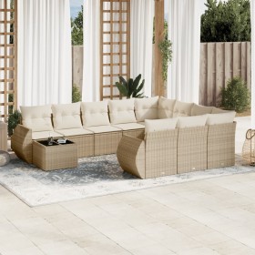 11-piece garden sofa set with beige synthetic rattan cushions by , Garden sets - Ref: Foro24-3254265, Price: 779,24 €, Discou...