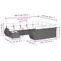 11-teiliges Gartensofa-Set mit beigen synthetischen Rattankissen von , Gartensets - Ref: Foro24-3254265, Preis: 807,64 €, Rab...