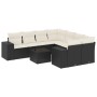 8-piece garden sofa set and black synthetic rattan cushions by , Modular outdoor sofas - Ref: Foro24-3222355, Price: 512,29 €...