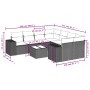 8-piece garden sofa set and black synthetic rattan cushions by , Modular outdoor sofas - Ref: Foro24-3222355, Price: 512,29 €...