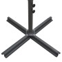 Double umbrella with gray taupe steel pole 250x250 cm by vidaXL, Umbrellas - Ref: Foro24-47323, Price: 160,03 €, Discount: %