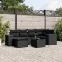 7-piece garden dining set and black synthetic rattan cushions by , Garden sets - Ref: Foro24-3222864, Price: 491,50 €, Discou...
