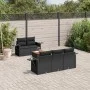 6-piece garden sofa set and black synthetic rattan cushions by , Modular outdoor sofas - Ref: Foro24-3224445, Price: 434,91 €...