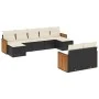 8-teiliges Gartensofa-Set und schwarze synthetische Rattankissen von , Gartensets - Ref: Foro24-3228079, Preis: 524,95 €, Rab...