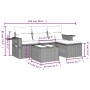 Gartensofa-Set mit Kissen, 4-teilig, beiges synthetisches Rattan von , Gartensets - Ref: Foro24-3252405, Preis: 319,08 €, Rab...