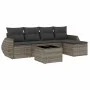 6-piece garden furniture set and gray synthetic rattan cushions by , Garden sets - Ref: Foro24-3253637, Price: 374,43 €, Disc...