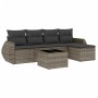 6-teiliges Gartenmöbel-Set und graue synthetische Rattankissen von , Gartensets - Ref: Foro24-3253637, Preis: 375,73 €, Rabat...