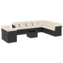 11-teiliges Gartensofa-Set und schwarze synthetische Rattankissen von , Gartensets - Ref: Foro24-3249705, Preis: 660,30 €, Ra...