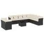 11-teiliges Gartensofa-Set und schwarze synthetische Rattankissen von , Gartensets - Ref: Foro24-3249705, Preis: 662,06 €, Ra...