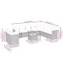 11-teiliges Gartensofa-Set und schwarze synthetische Rattankissen von , Gartensets - Ref: Foro24-3249705, Preis: 662,06 €, Ra...