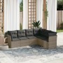 Set de muebles de jardín 6 pzas y cojines ratán sintético gris de , Conjuntos de jardín - Ref: Foro24-3249519, Precio: 385,91...