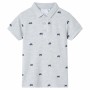 Kinder-Poloshirt in Melange-Grau, Größe 104. von , Kinder-T-Shirts - Ref: Foro24-12165, Preis: 10,76 €, Rabatt: %