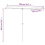 Gartenschirm mit grünem Aluminiummast 2x1,5 m von vidaXL, Sonnenschirme - Ref: Foro24-47336, Preis: 45,81 €, Rabatt: %