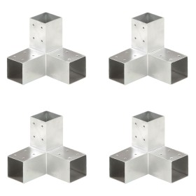 Y post connectors 4 pcs galvanized metal 71x71 mm by vidaXL, fence posts - Ref: Foro24-145458, Price: 65,35 €, Discount: %