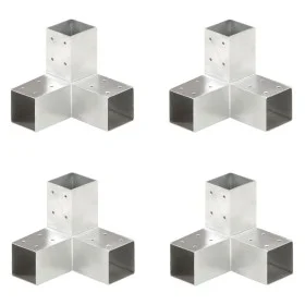 Y post connectors 4 pcs galvanized metal 71x71 mm by vidaXL, fence posts - Ref: Foro24-145458, Price: 83,59 €, Discount: %