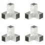 Conectores de postes en Y 4 uds metal galvanizado 71x71 mm de vidaXL, Postes de cerca - Ref: Foro24-145458, Precio: 61,01 €, ...