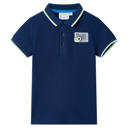 Polo de niños azul oscuro 116 by , Kids T-shirts - Ref: Foro24-12441, Price: 9,40 €, Discount: %
