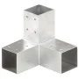 Conectores de postes en Y 4 uds metal galvanizado 71x71 mm de vidaXL, Postes de cerca - Ref: Foro24-145458, Precio: 61,01 €, ...