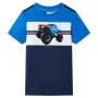 Kinder-T-Shirt in Blau und Marineblau, Größe 140. von , Kinder-T-Shirts - Ref: Foro24-12533, Preis: 8,24 €, Rabatt: %