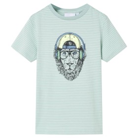 Camiseta de niños con rayas verde menta claro 116 by , Kids T-shirts - Ref: Foro24-12571, Price: 8,28 €, Discount: %