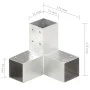 Conectores de postes en Y 4 uds metal galvanizado 71x71 mm de vidaXL, Postes de cerca - Ref: Foro24-145458, Precio: 61,01 €, ...