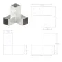 Conectores de postes en Y 4 uds metal galvanizado 71x71 mm de vidaXL, Postes de cerca - Ref: Foro24-145458, Precio: 61,01 €, ...