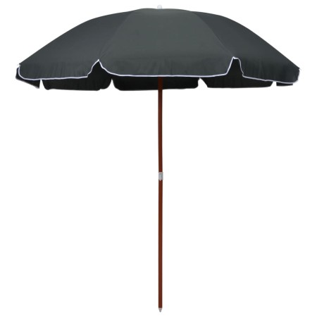 Sombrilla con palo de acero gris antracita 240 cm de vidaXL, Sombrillas - Ref: Foro24-47805, Precio: 42,18 €