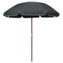 Sombrilla con palo de acero gris antracita 240 cm de vidaXL, Sombrillas - Ref: Foro24-47805, Precio: 42,18 €