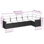 Gartenmöbel-Set, 6-teilig, mit grauen Polstern aus synthetischem Rattan. von , Gartensets - Ref: Foro24-3258392, Preis: 378,4...