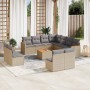 Set de sofás de jardín 12 pzas y cojines ratán sintético marrón by , Garden sets - Ref: Foro24-3258496, Price: 755,84 €, Disc...