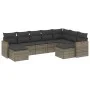 Gartenmöbel-Set 9-teilig mit grauen Polstern aus synthetischem Rattan von , Gartensets - Ref: Foro24-3258945, Preis: 519,71 €...