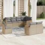 Juego de sofás de jardín con cojines beige 8 pzas ratán PE by , Garden sets - Ref: Foro24-3258566, Price: 543,56 €, Discount: %