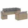 Juego de sofás de jardín con cojines beige 8 pzas ratán PE by , Garden sets - Ref: Foro24-3258566, Price: 543,56 €, Discount: %
