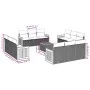 Garden sofa set with 13-piece black synthetic rattan cushions by , Garden sets - Ref: Foro24-3259920, Price: 907,34 €, Discou...