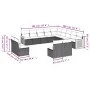 Set sofás de jardín con cojines 13 pzas ratán sintético beige by , Garden sets - Ref: Foro24-3260568, Price: 814,43 €, Discou...