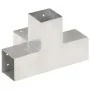 X Pfostenverbinder 4 Stück verzinktes Metall 81x81 mm von vidaXL, Zaunpfosten - Ref: Foro24-145468, Preis: 77,39 €, Rabatt: %