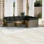 Set de sofás de jardín 11 pzas y cojines ratán sintético gris by , Garden sets - Ref: Foro24-3258966, Price: 633,60 €, Discou...